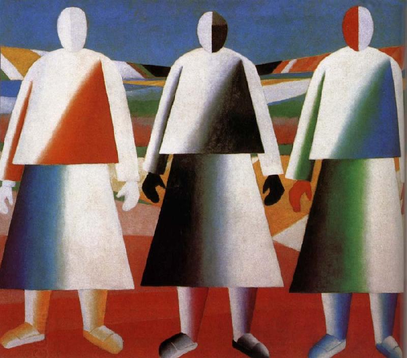 Kasimir Malevich Women in the farm China oil painting art